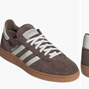 Adidas Brown and Cream Spezial Sneakers